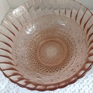 Vintage Pink Glass Bowl